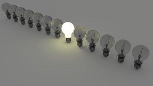 Gloeilampen licht energie