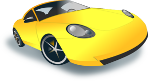 Sportauto geel